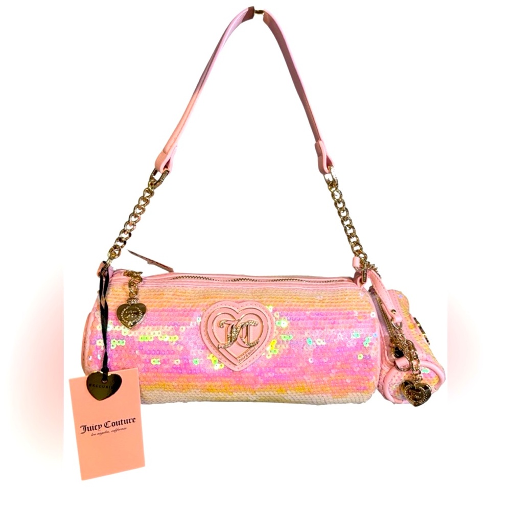 New Juicy Couture Choose Juicy II Light Pink Barrel Bag